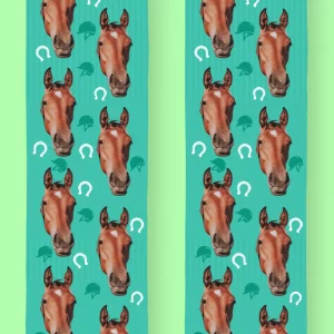 gepersonaliseerde sokken met een paard