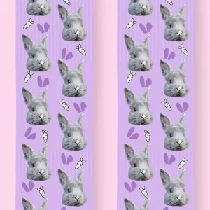 gepersonaliseerde sokken met een konijn