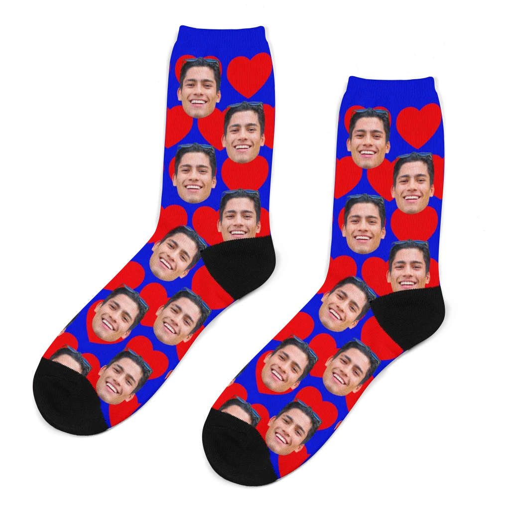 Calzini Personalizzati Con La Tua Foto | LucBuy Calze Basse Unisex Con Faccia | Regalo Divertente E Originale Per Compleanno